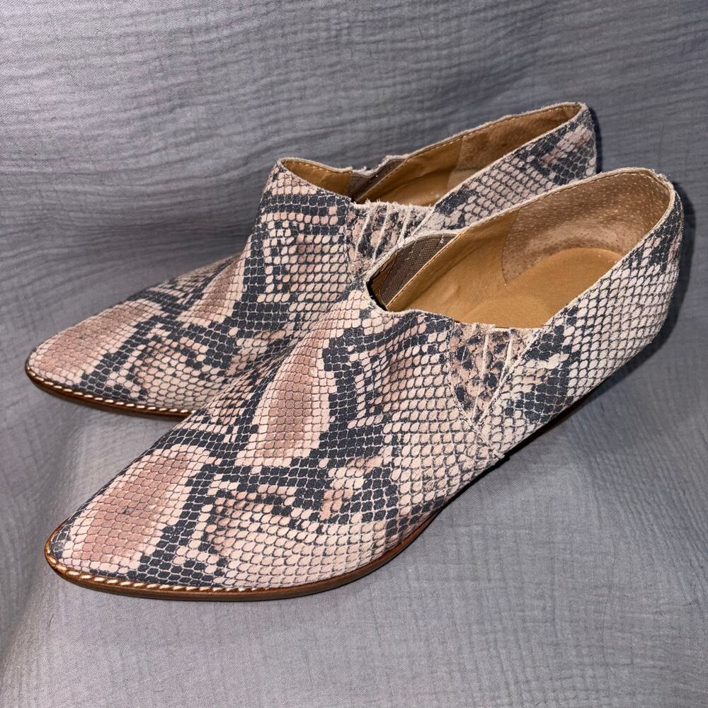 Lucky Snakeskin print Tabea Cowboy Booties